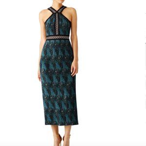 Yigal Azrouel Mariner Blue Pleated Dress